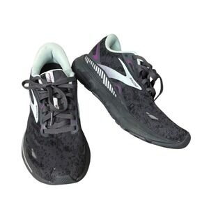 Brooks Adrenaline GTS 23 Women's‎ 6.5 Running Shoes Black Purple Cushion